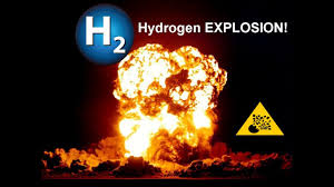 hydrogen gas Explosion