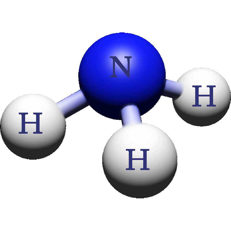 مولکول ammonia gas nh3
