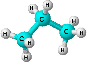 مولکول گاز پروپان